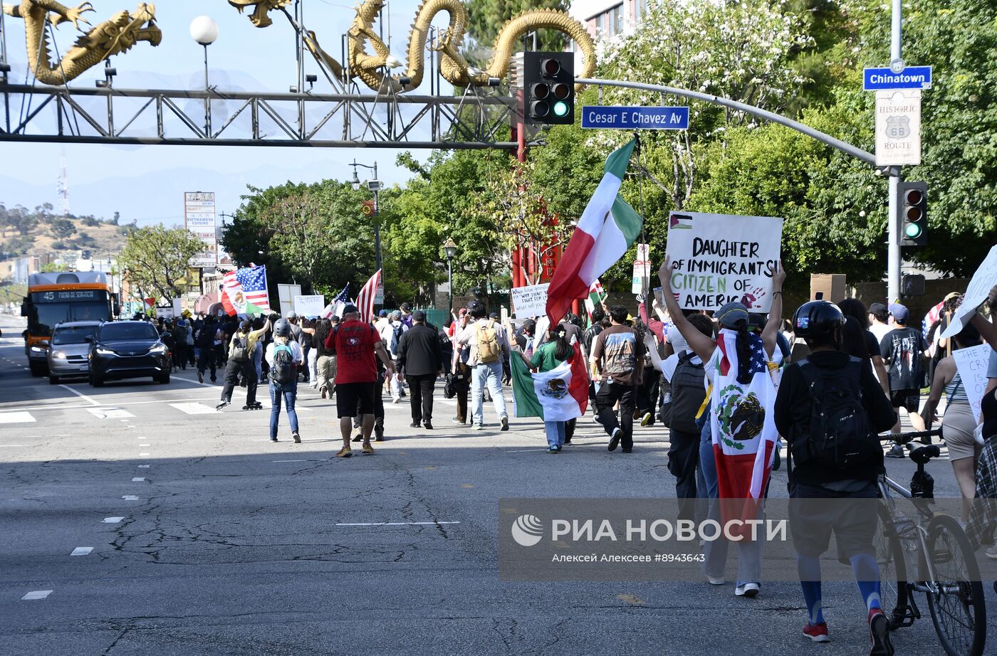 Протесты в Лос-Анджелесе