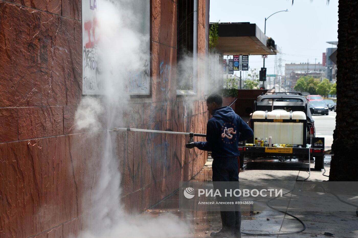 Протесты в Лос-Анджелесе