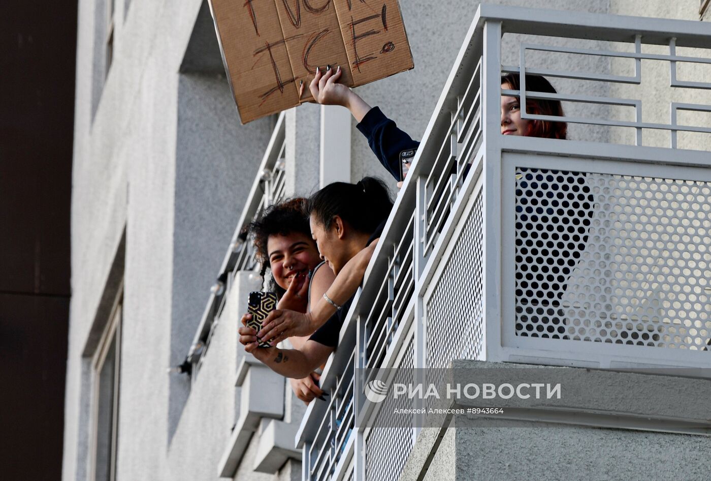 Протесты в Лос-Анджелесе