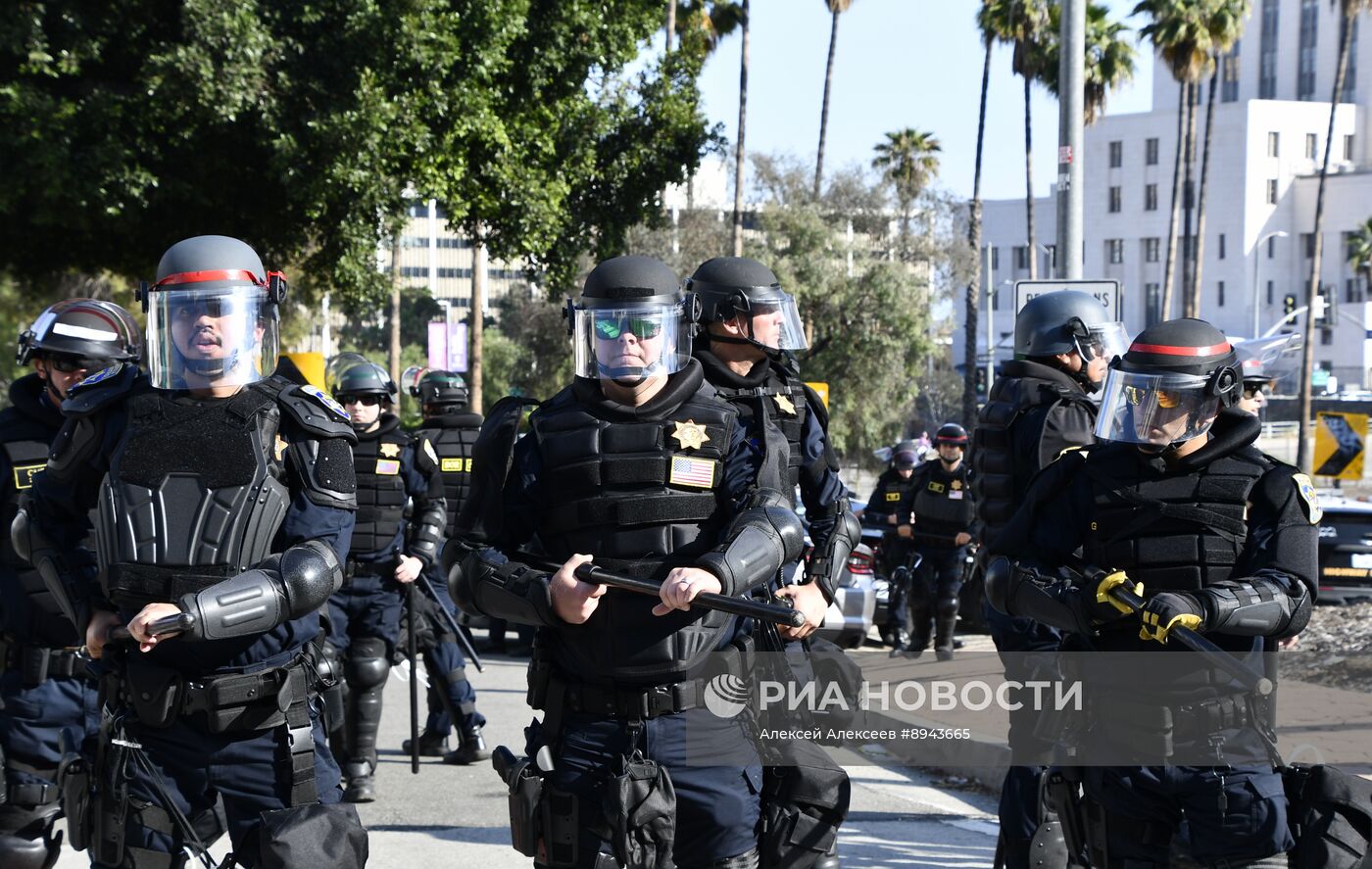 Протесты в Лос-Анджелесе