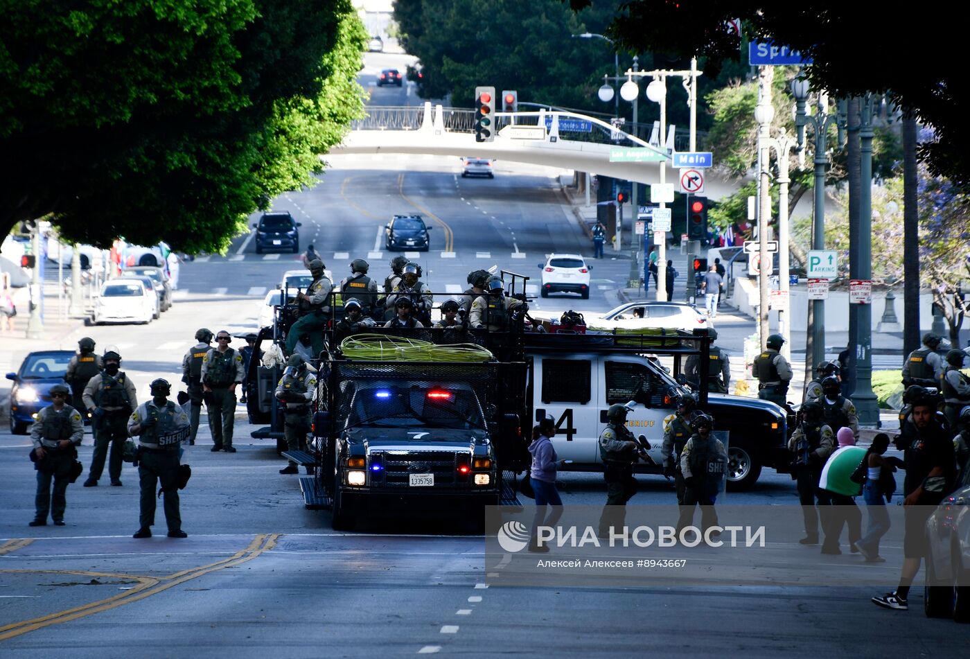 Протесты в Лос-Анджелесе