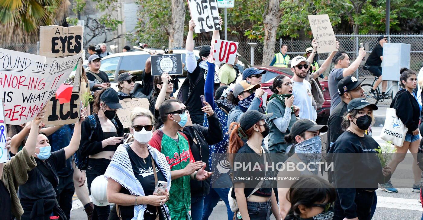 Протесты в Лос-Анджелесе