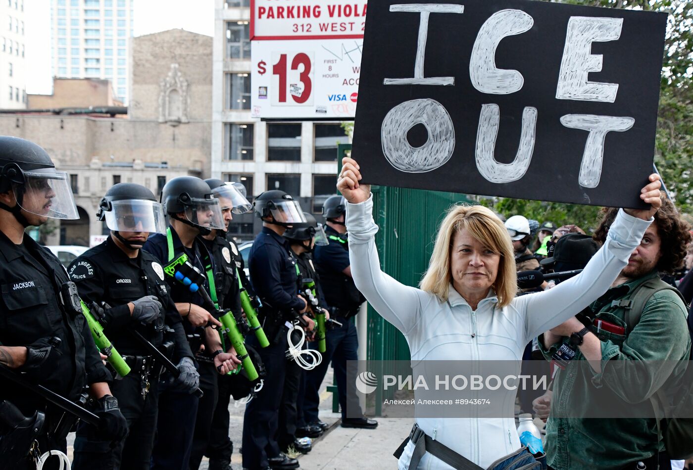 Протесты в Лос-Анджелесе