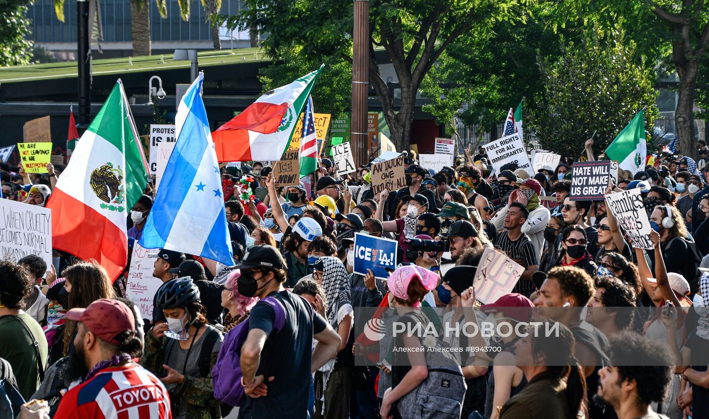 Протесты в Лос-Анджелесе
