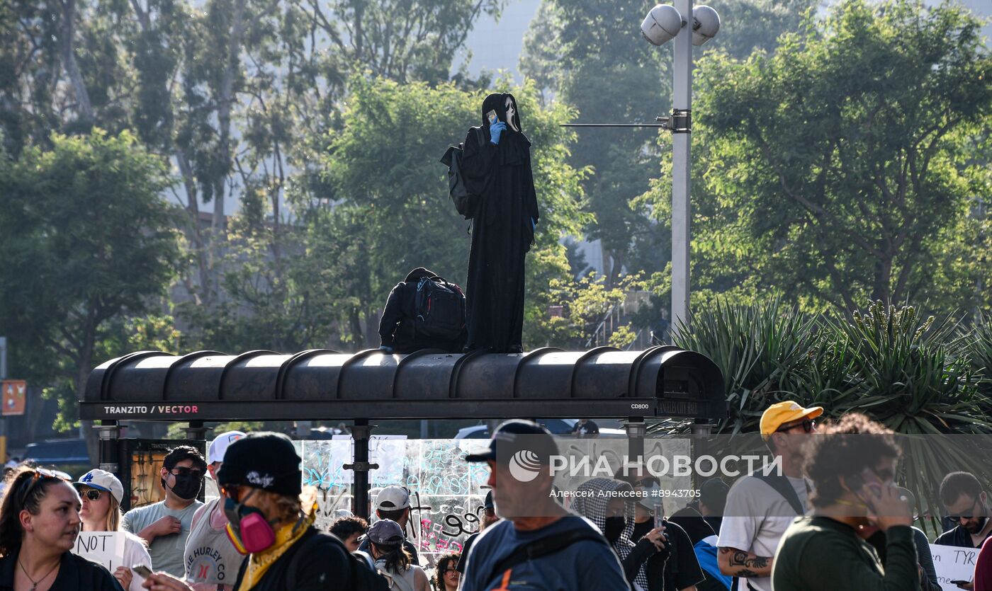 Протесты в Лос-Анджелесе