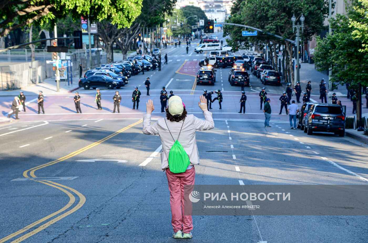 Протесты в Лос-Анджелесе
