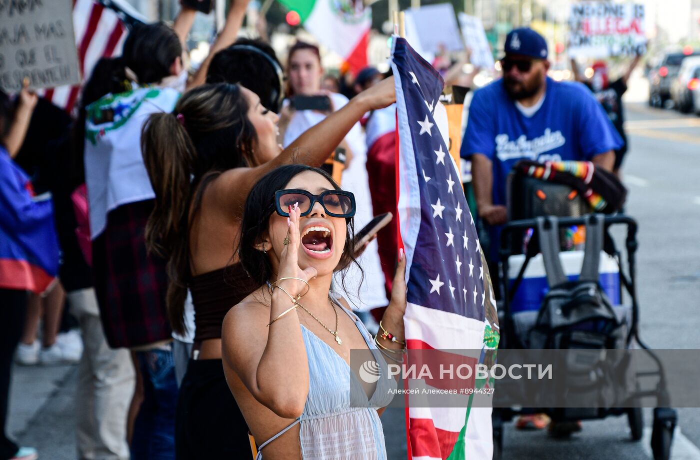 Протесты в Лос-Анджелесе