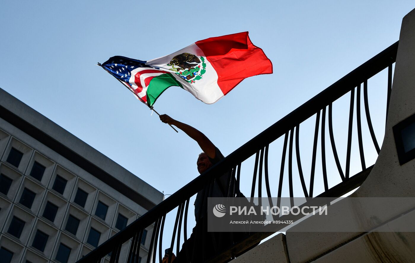 Протесты в Лос-Анджелесе