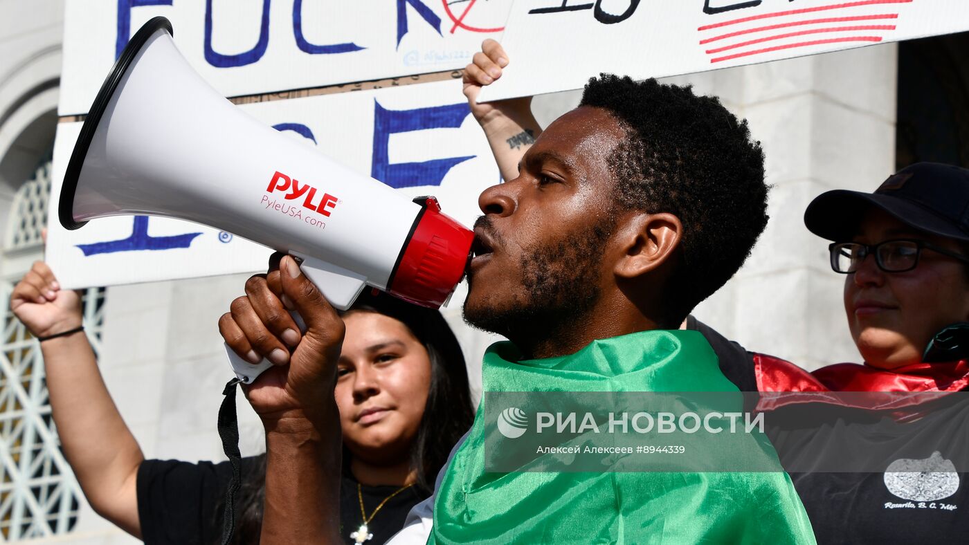 Протесты в Лос-Анджелесе