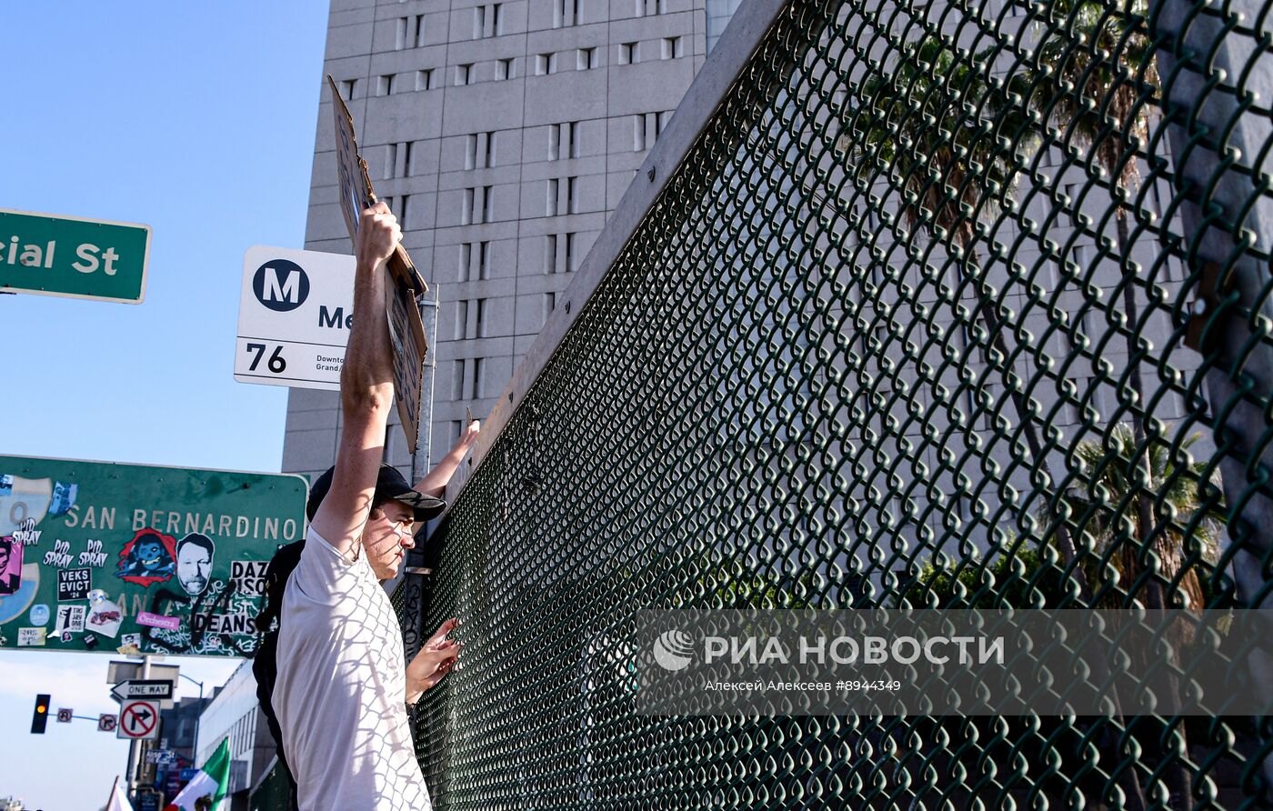 Протесты в Лос-Анджелесе