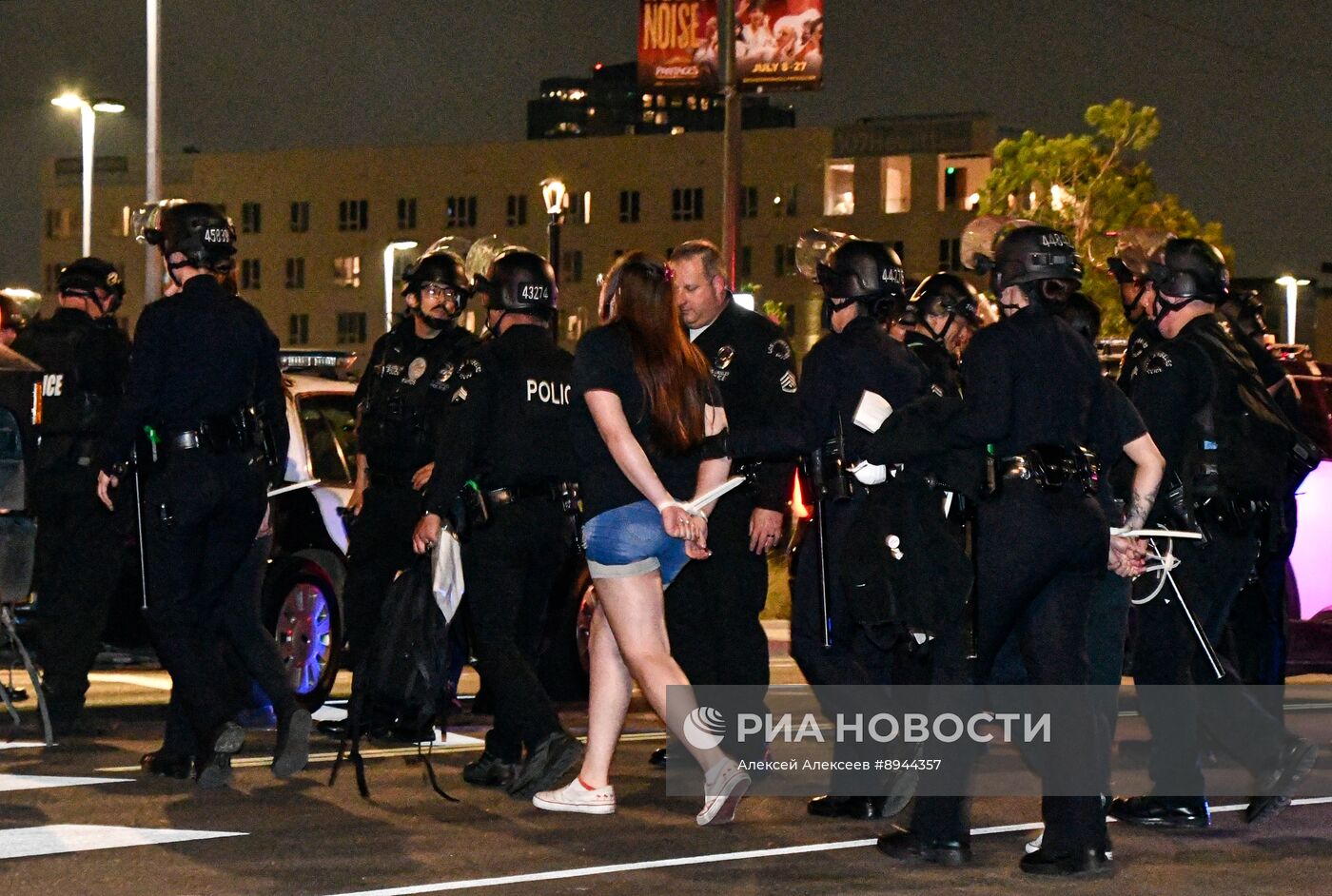 Протесты в Лос-Анджелесе