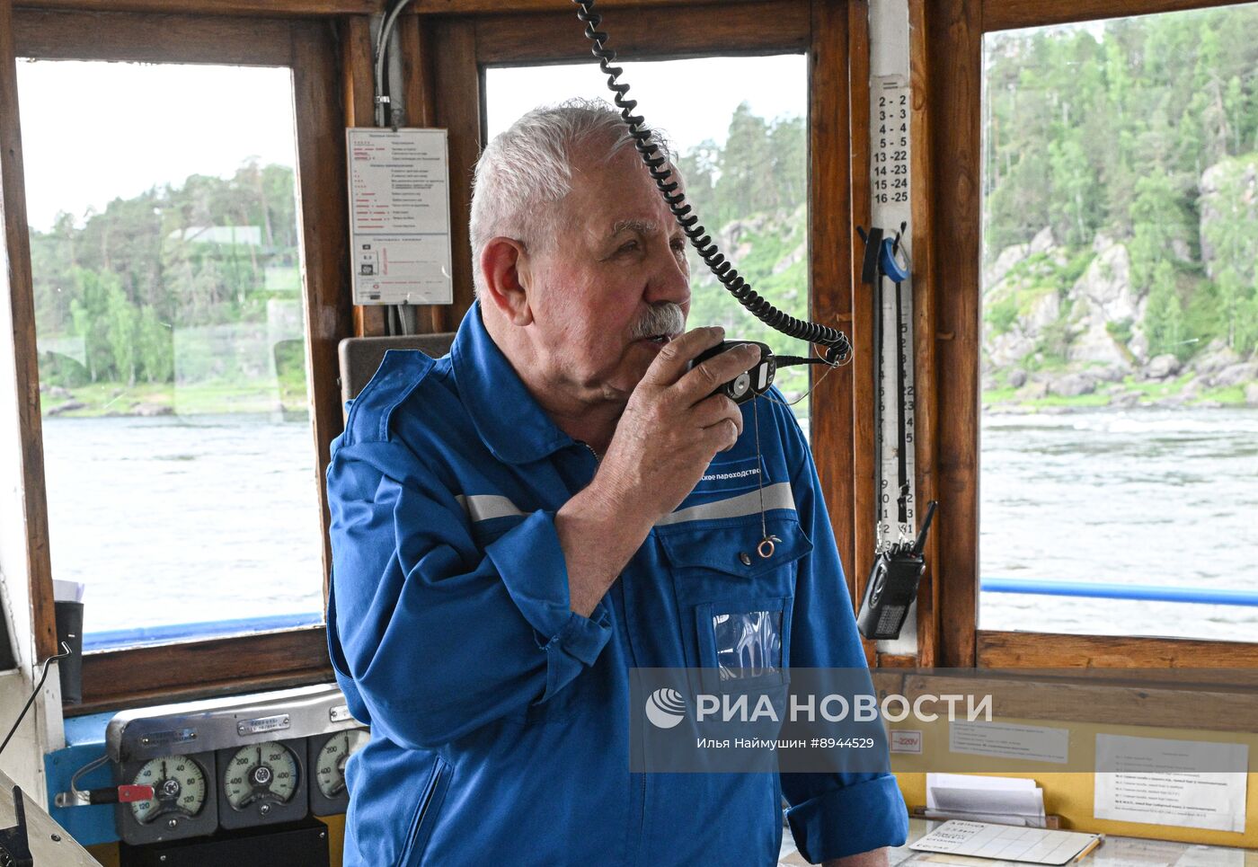 Работа Енисейского речного пароходства