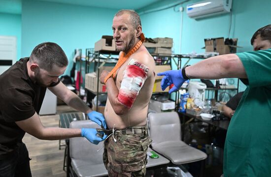 Передовой госпиталь спецназа "Ахмат" 4-й бригады МО РФ