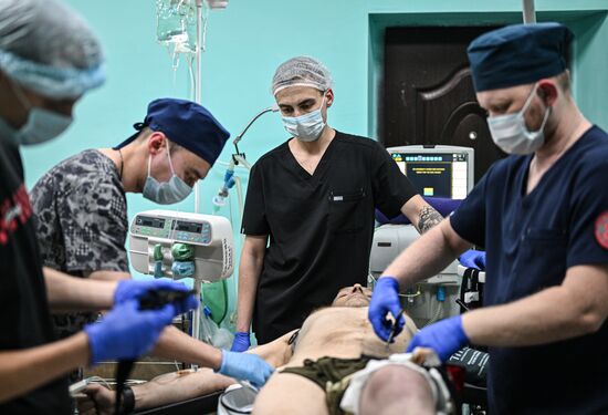 Передовой госпиталь спецназа "Ахмат" 4-й бригады МО РФ