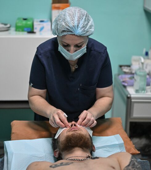 Передовой госпиталь спецназа "Ахмат" 4-й бригады МО РФ