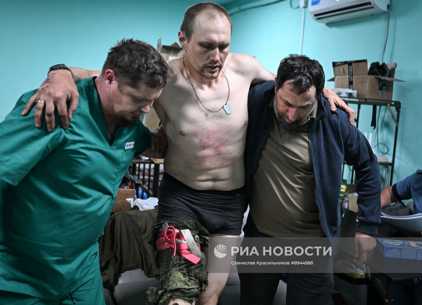 Передовой госпиталь спецназа "Ахмат" 4-й бригады МО РФ