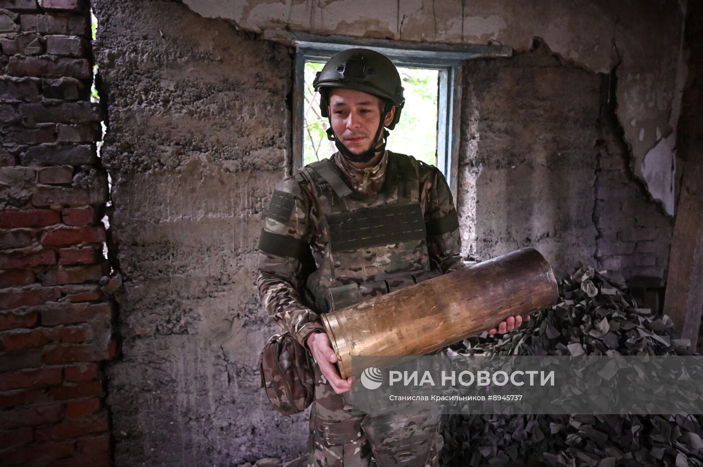 Боевая работа САУ "Мста-С" группировки войск "Центр" на Красноармейском направлении СВО