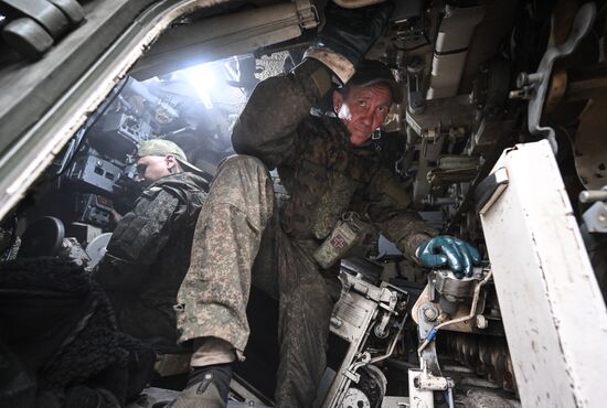 Боевая работа САУ "Мста-С" группировки войск "Центр" на Красноармейском направлении СВО