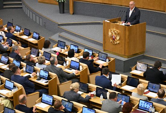 Пленарное заседание Госдумы РФ 