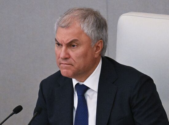 Пленарное заседание Госдумы РФ 