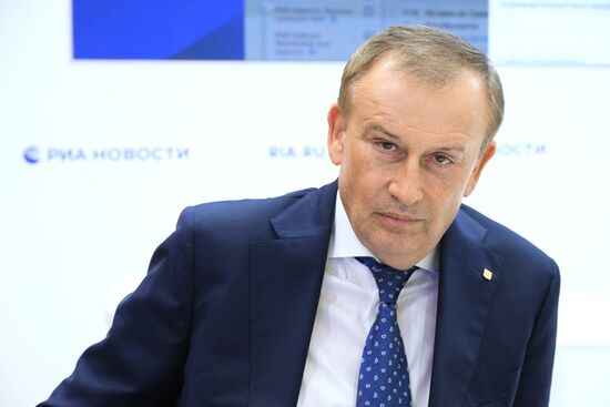 ПМЭФ-2025. Стенд РИА Новости и студия радио Sputnik