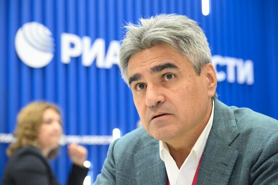 ПМЭФ-2025. Стенд РИА Новости и студия радио Sputnik