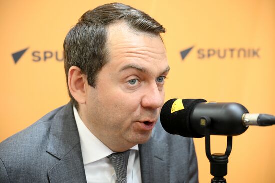 ПМЭФ-2025. Стенд РИА Новости и студия радио Sputnik