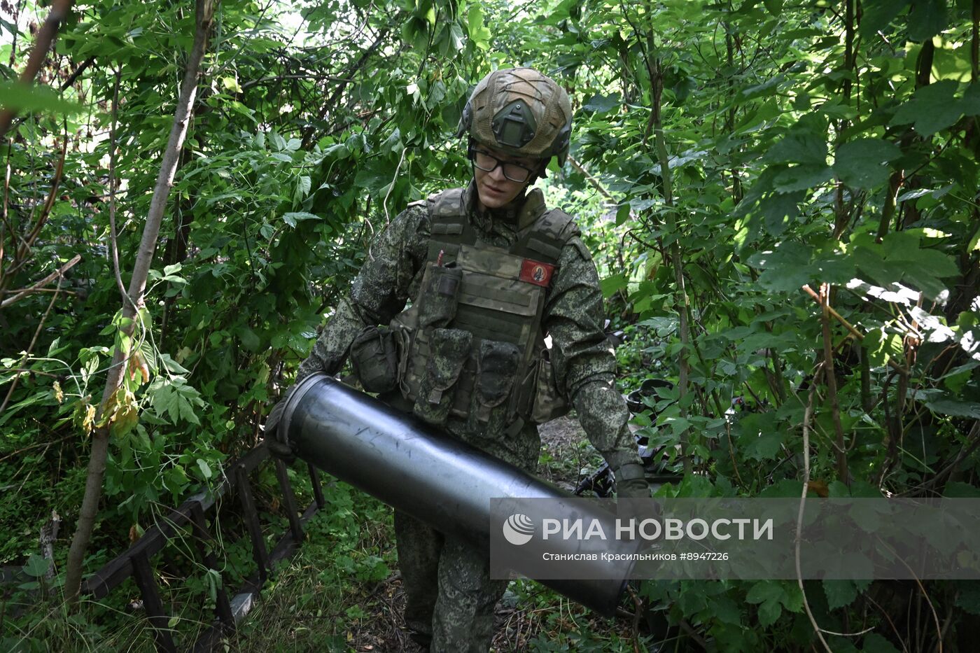 Боевая работа гаубицы "Гиацинт-Б" группировки войск "Центр" на Красноармейском направлении СВО
