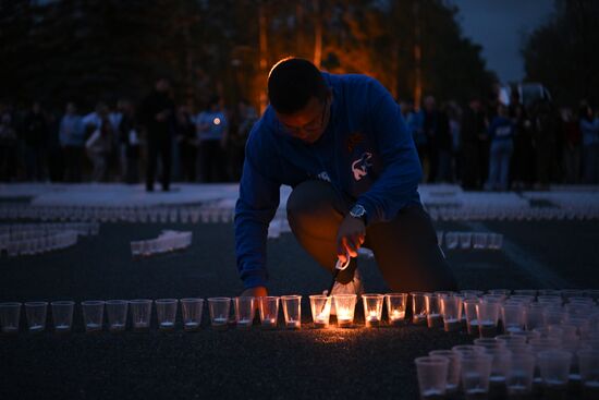 Акция "Огненные картины войны"
