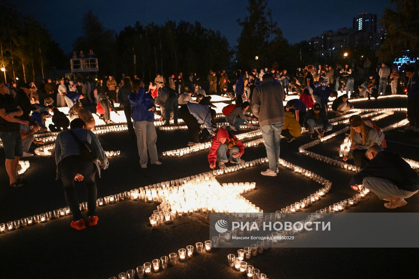 Акция "Огненные картины войны"