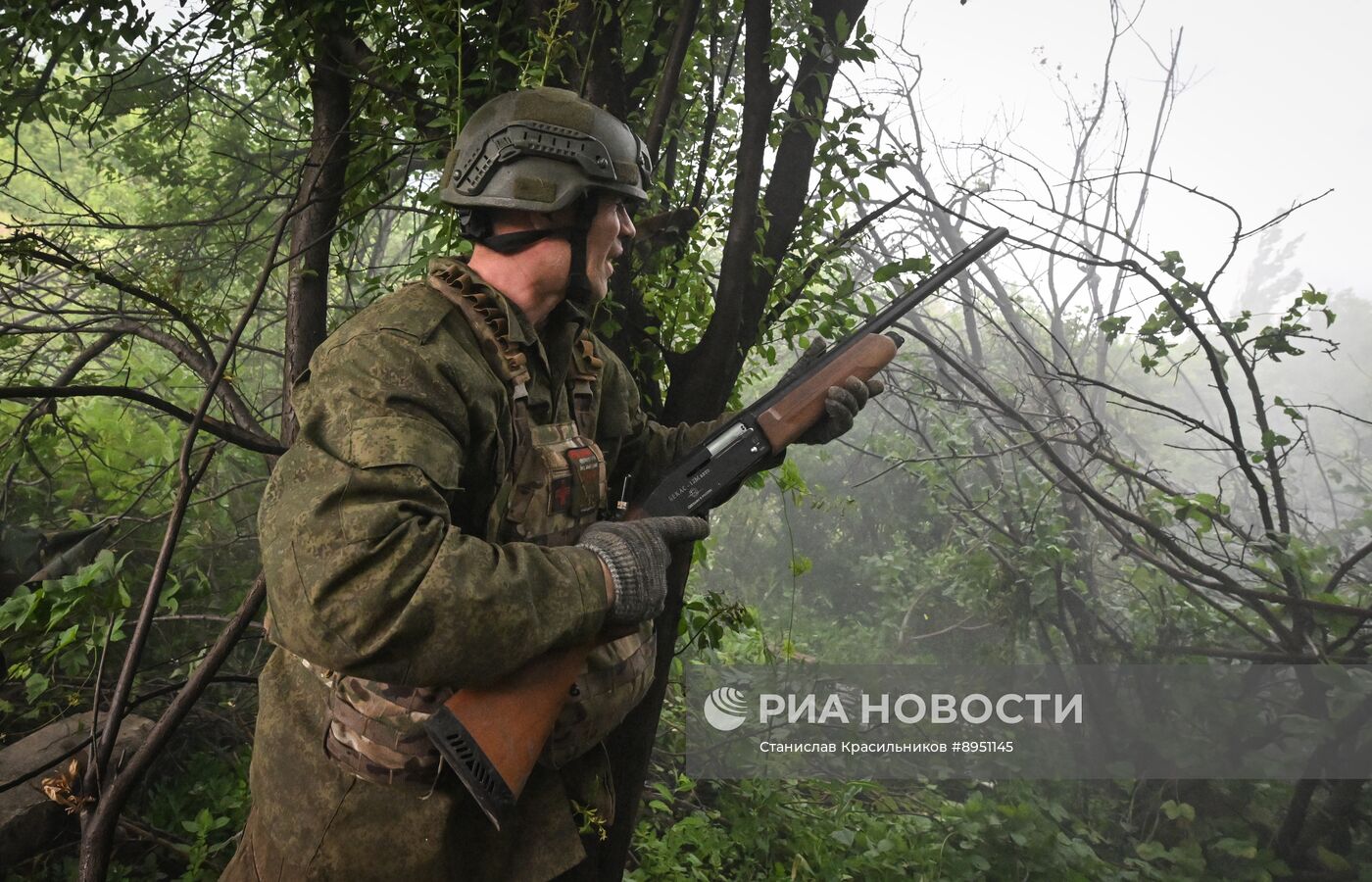 Боевая работа САУ "Мста-С" группировки войск "Центр" на Красноармейском направлении СВО