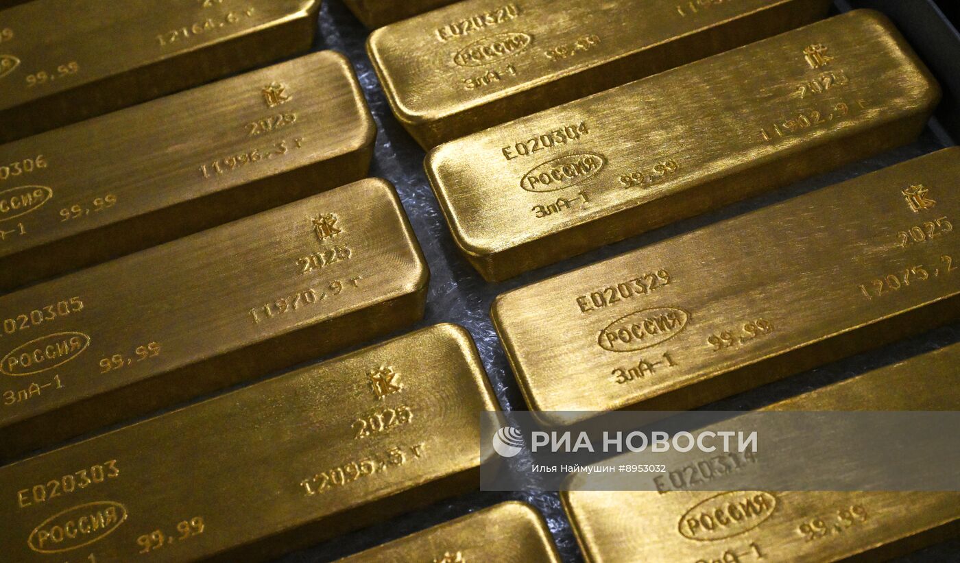Драгоценные металлы, произведенные на предприятии "Красцветмет"