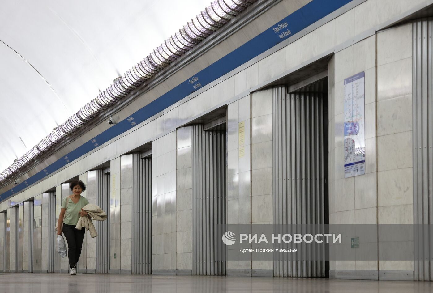 Станция метро "Парк Победы" в Санкт-Петербурге закроется на реконструкцию