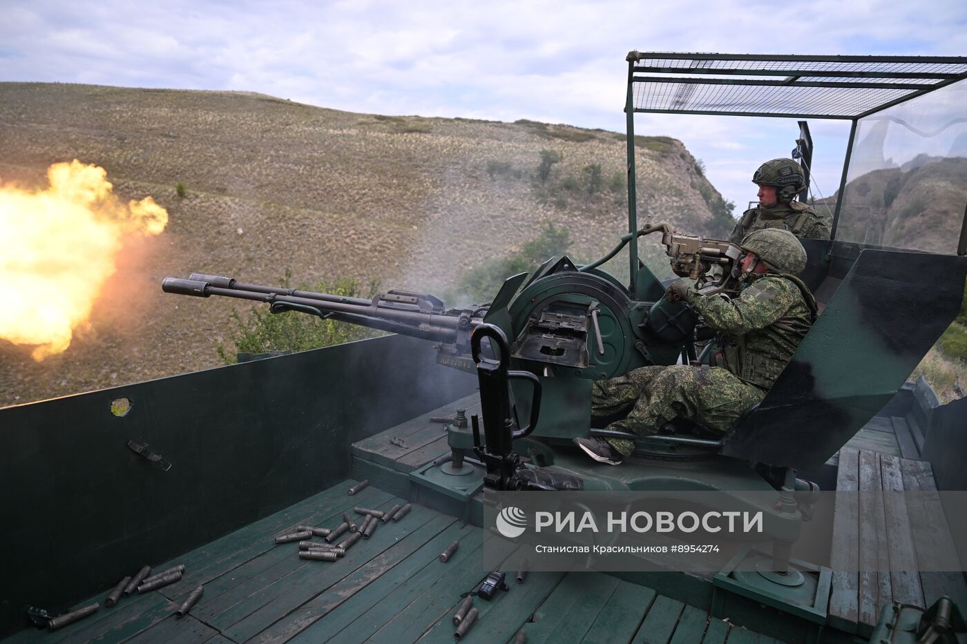 Боевое слаживание экипажа бронепоезда "Енисей" группировки войск "Центр"