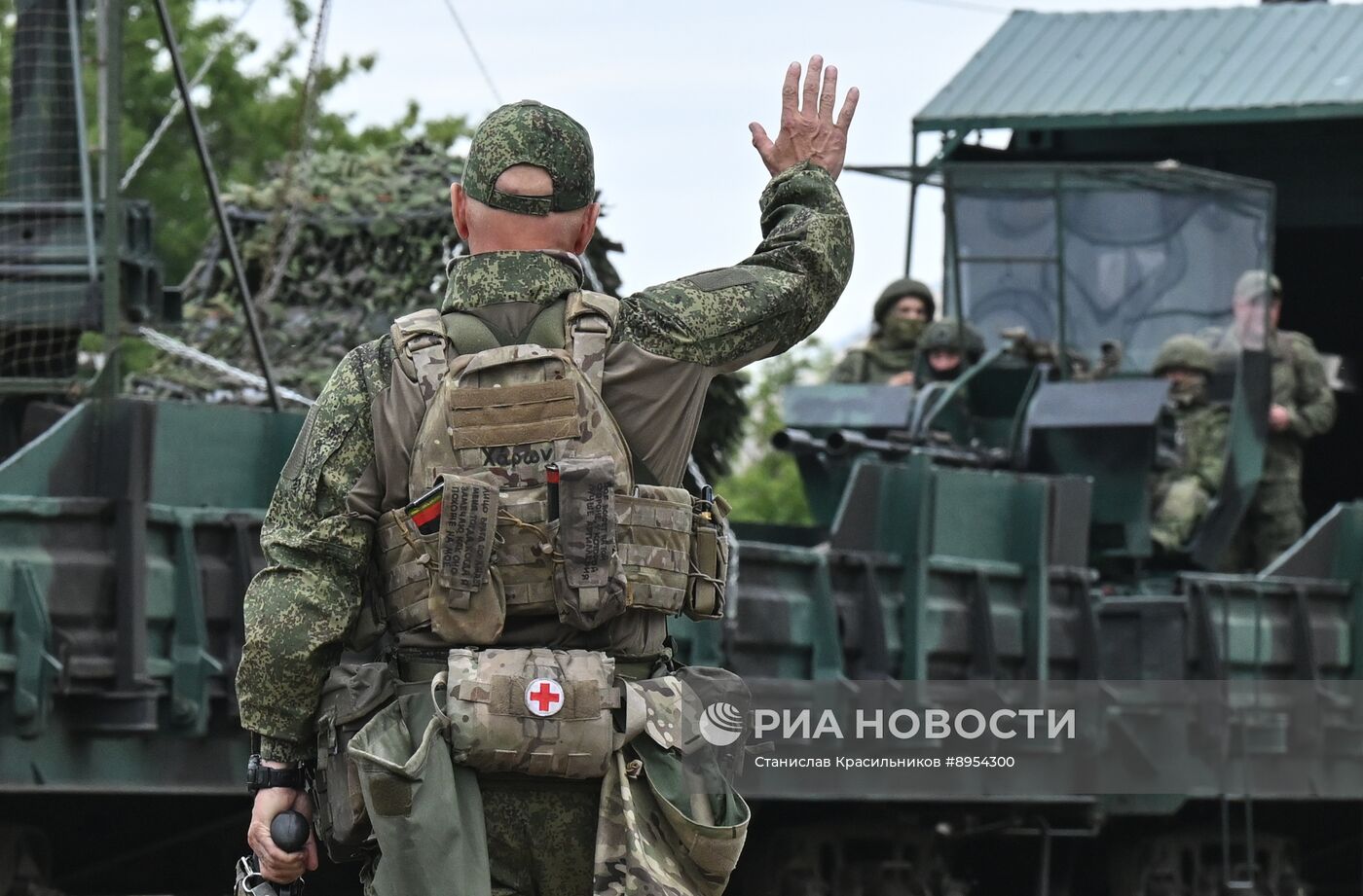 Боевое слаживание экипажа бронепоезда "Енисей" группировки войск "Центр"