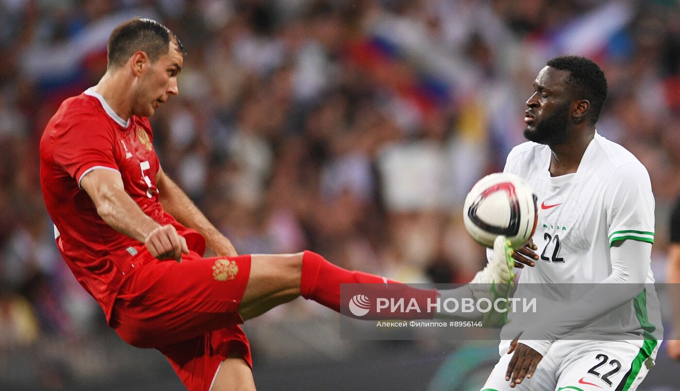 Футбол. Товарищеский матч Россия – Нигерия