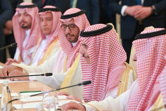 Переговоры главы МИД РФ С. Лаврова с министром иностранных дел Саудовской Аравии Ф. Бен Фарханом 