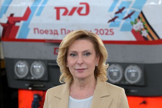 Встреча "Поезда памяти" на Казанском вокзале