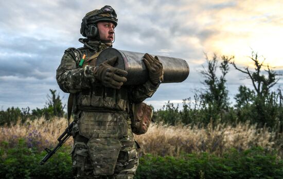 Боевая работа артиллеристов группировки войск "Центр" на Красноармейском направлении СВО