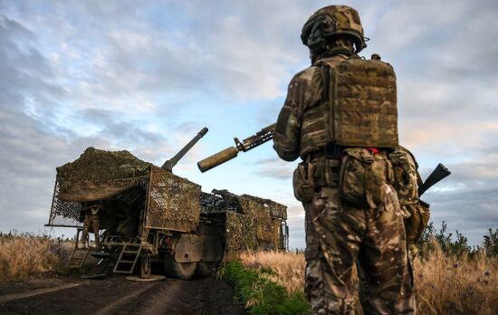 Боевая работа артиллеристов группировки войск "Центр" на Красноармейском направлении СВО