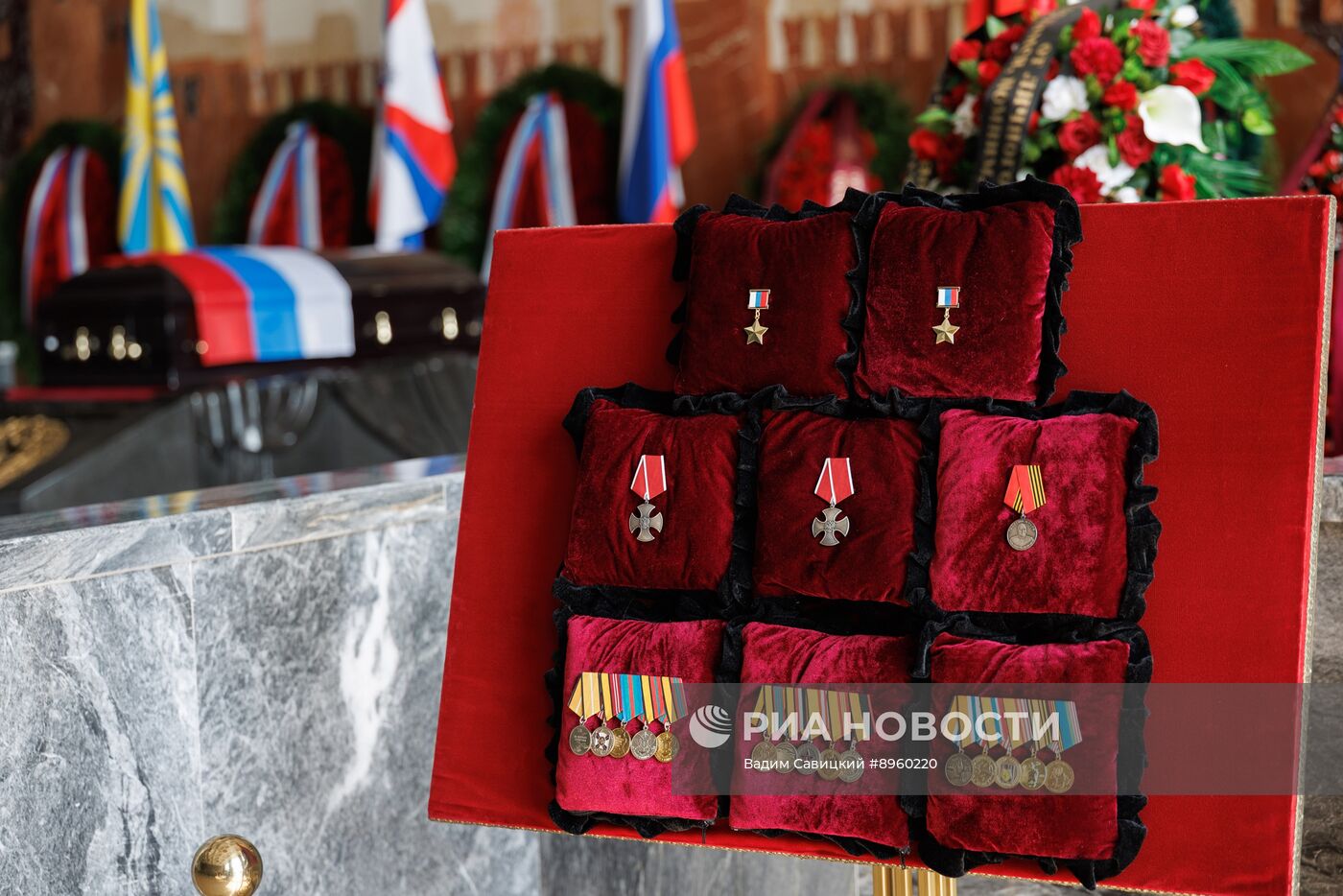 Церемония прощания с погибшим замглавкома ВМФ Михаилом Гудковым