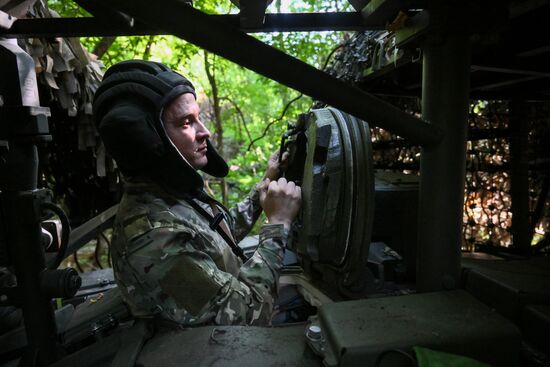 Танкисты группировки войск "Центр" в ДНР