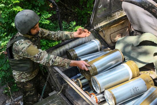 Танкисты группировки войск "Центр" в ДНР