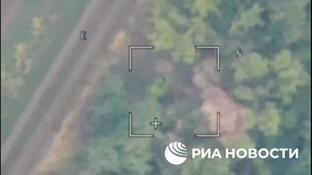 Танк Т-55 ВСУ сожгли в районе деревни Новониколаевка в Днепропетровской области