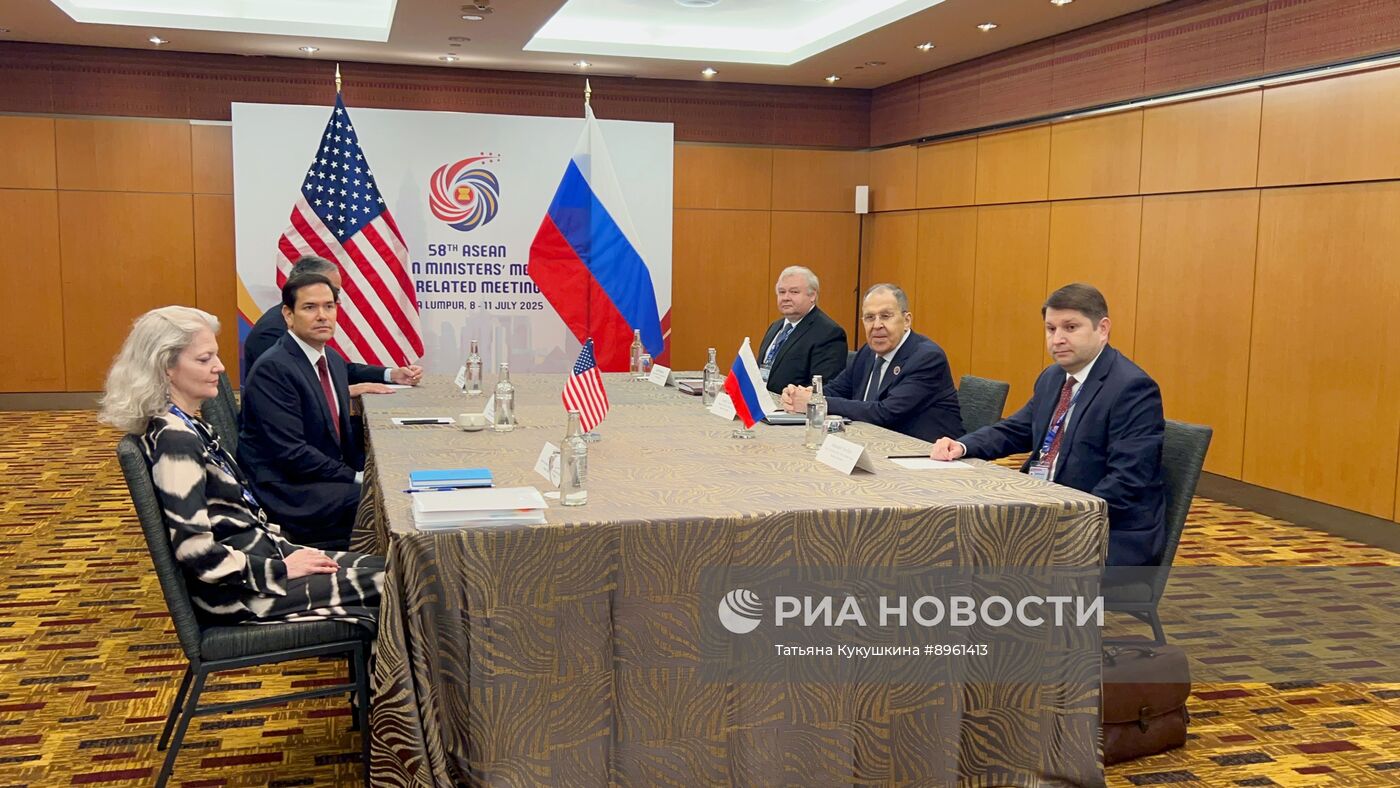 Встреча главы МИД РФ С. Лаврова и госсекретаря США М. Рубио