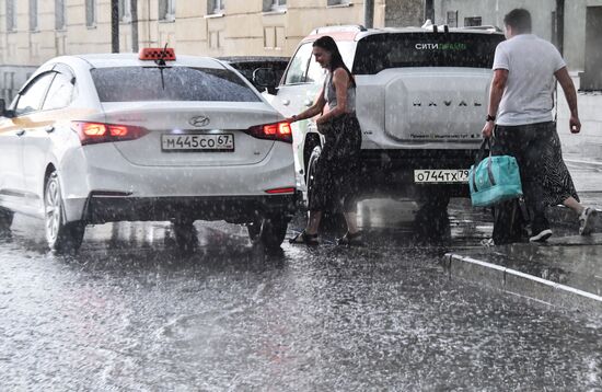 Дождь в Москве