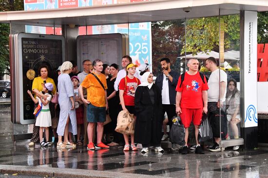 Дождь в Москве