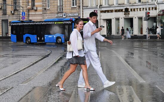 Дождь в Москве