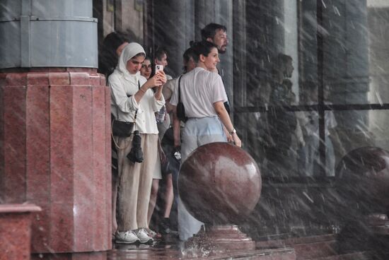 Дождь в Москве