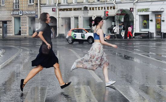 Дождь в Москве